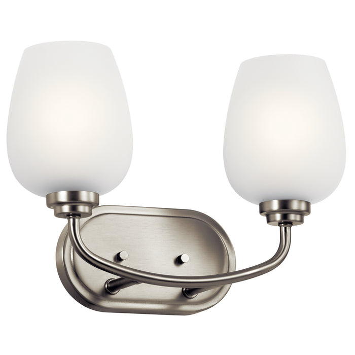 Myhouse Lighting Kichler - 45128NI - Two Light Bath - Valserrano - Brushed Nickel