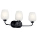 Myhouse Lighting Kichler - 45129BK - Three Light Bath - Valserrano - Black