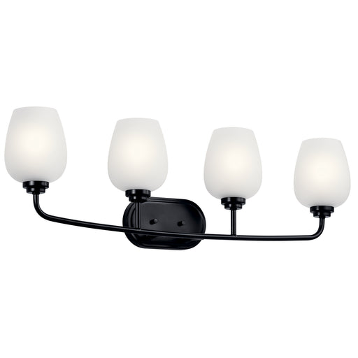 Myhouse Lighting Kichler - 45130BK - Four Light Bath - Valserrano - Black