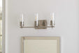 Myhouse Lighting Progress Lighting - P300156-009 - Three Light Bath & Vanity - Adley - Brushed Nickel