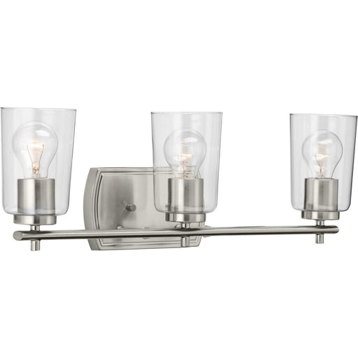 Myhouse Lighting Progress Lighting - P300156-009 - Three Light Bath & Vanity - Adley - Brushed Nickel