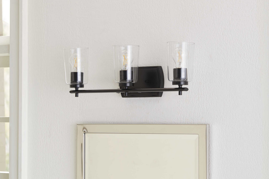 Myhouse Lighting Progress Lighting - P300156-031 - Three Light Bath & Vanity - Adley - Black