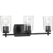 Myhouse Lighting Progress Lighting - P300156-031 - Three Light Bath & Vanity - Adley - Black