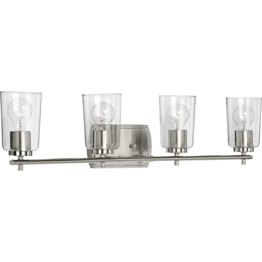 Myhouse Lighting Progress Lighting - P300157-009 - Four Light Bath & Vanity - Adley - Brushed Nickel