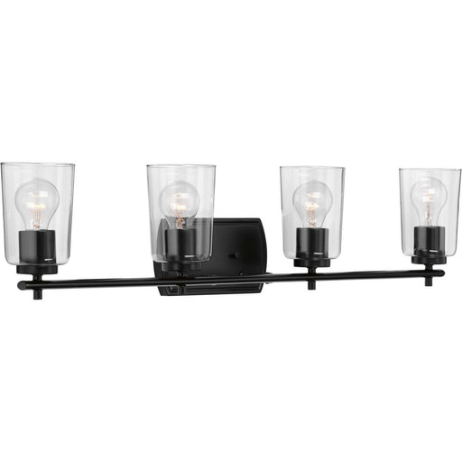 Myhouse Lighting Progress Lighting - P300157-031 - Four Light Bath & Vanity - Adley - Black