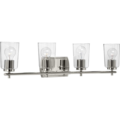 Myhouse Lighting Progress Lighting - P300157-104 - Four Light Bath & Vanity - Adley - Polished Nickel