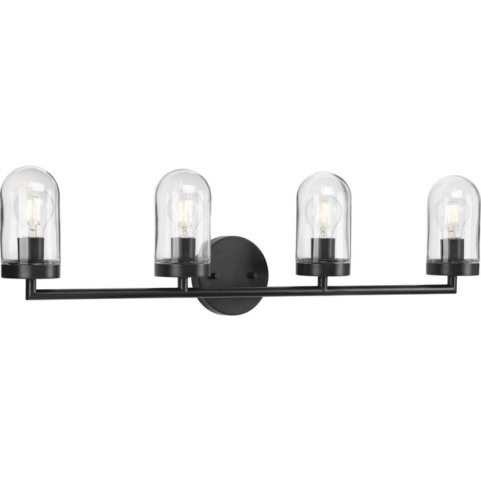 Myhouse Lighting Progress Lighting - P300177-143 - Four Light Bath & Vanity - Signal - Graphite