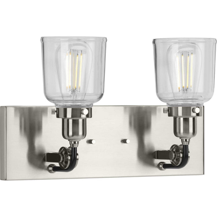 Myhouse Lighting Progress Lighting - P300227-009 - Two Light Bath & Vanity - Rushton - Brushed Nickel