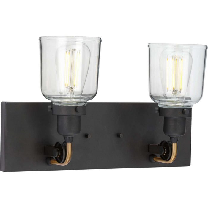 Myhouse Lighting Progress Lighting - P300227-143 - Two Light Bath & Vanity - Rushton - Graphite