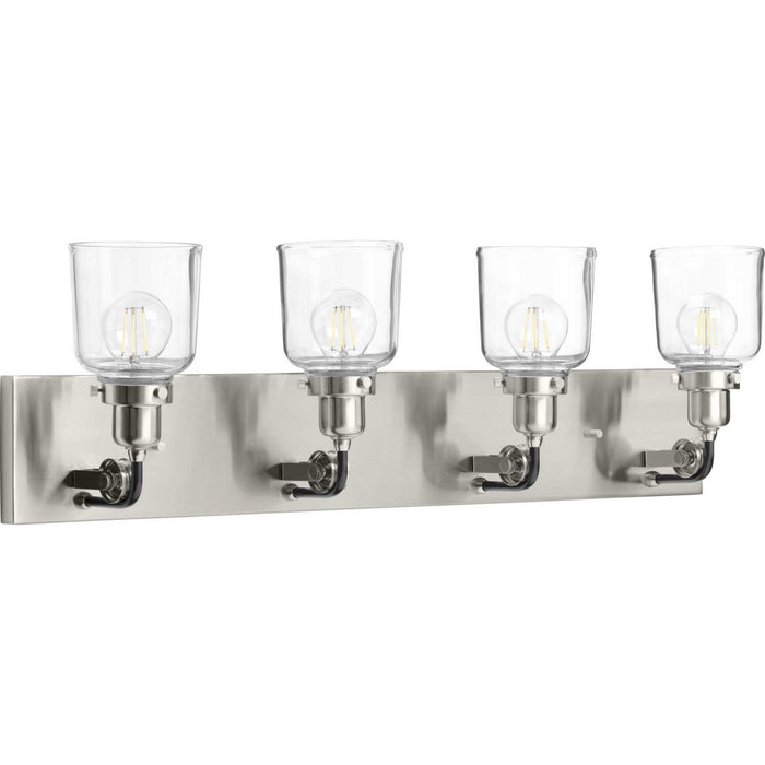 Myhouse Lighting Progress Lighting - P300229-009 - Four Light Bath & Vanity - Rushton - Brushed Nickel