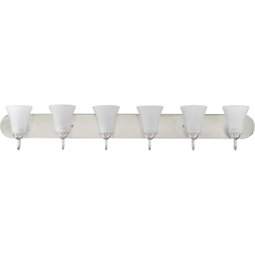 Myhouse Lighting Progress Lighting - P300238-009 - Six Light Bath Vanity - Classic - Brushed Nickel