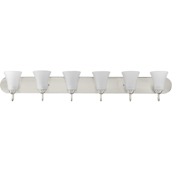 Myhouse Lighting Progress Lighting - P300238-009 - Six Light Bath Vanity - Classic - Brushed Nickel