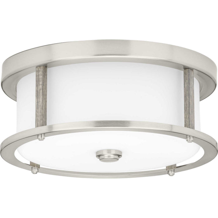 Myhouse Lighting Progress Lighting - P350144-009 - Two Light Flush Mount - Mast - Brushed Nickel