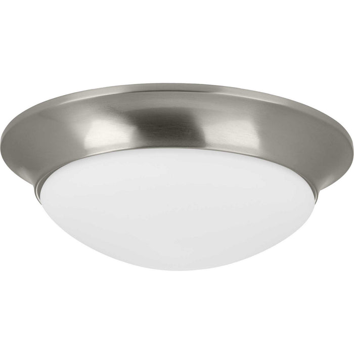 Myhouse Lighting Progress Lighting - P350147-009 - Two Light Flush Mount - Etched Opal Dome - Brushed Nickel