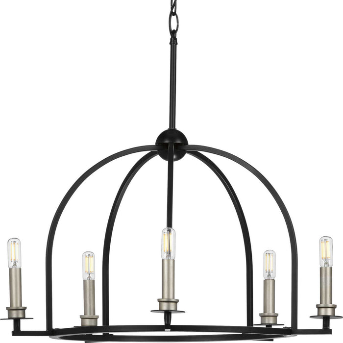 Myhouse Lighting Progress Lighting - P400115-031 - Five Light Chandelier - Seneca - Matte Black