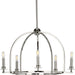 Myhouse Lighting Progress Lighting - P400115-104 - Five Light Chandelier - Seneca - Polished Nickel