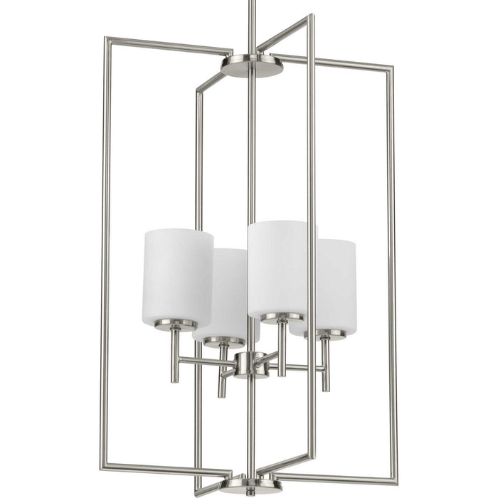 Myhouse Lighting Progress Lighting - P500206-009 - Four Light Foyer Pendant - Replay - Brushed Nickel