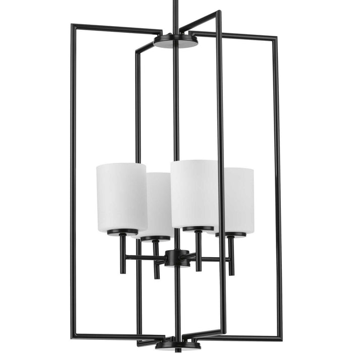 Myhouse Lighting Progress Lighting - P500206-031 - Four Light Foyer Pendant - Replay - Black