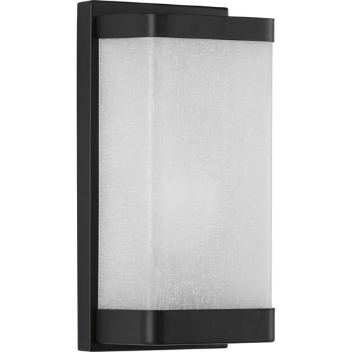 Myhouse Lighting Progress Lighting - P710072-031 - One Light Wall Sconce - Linen Glass Sconce - Black