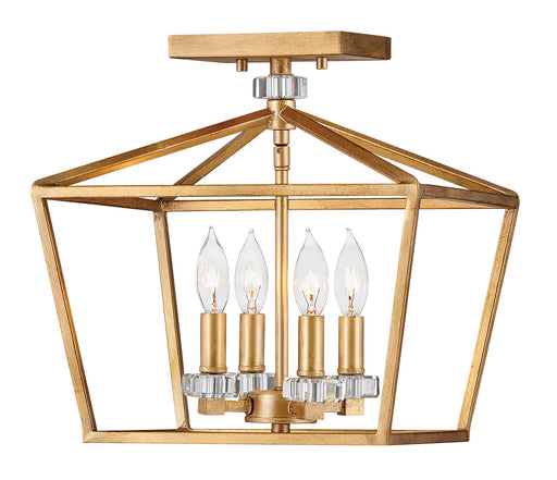 Myhouse Lighting Hinkley - 3533DA - LED Chandelier - Stinson - Distressed Brass