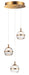 Myhouse Lighting ET2 - E24593-93NAB - LED Pendant - Swank - Natural Aged Brass