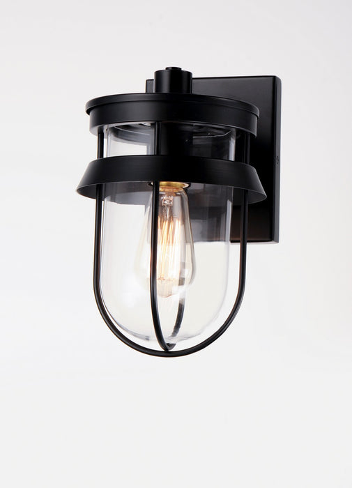 Myhouse Lighting Maxim - 10265CLBK - One Light Outdoor Wall Lantern - Breakwater - Black