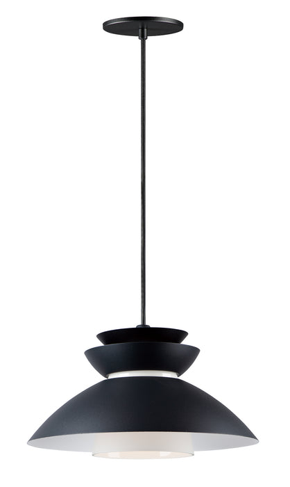 Myhouse Lighting Maxim - 11359WTBK - One Light Pendant - Nordic - Black