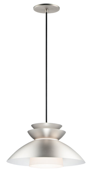 Myhouse Lighting Maxim - 11359WTBP - One Light Pendant - Nordic - Brushed Platinum