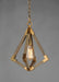 Myhouse Lighting Maxim - 12259WOAB - One Light Pendant - Vector - Weathered Oak / Antique Brass