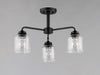 Myhouse Lighting Maxim - 12260CDBK - Three Light Semi-Flush Mount/Chandelier - Acadia - Black