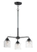 Myhouse Lighting Maxim - 12260CDBK - Three Light Semi-Flush Mount/Chandelier - Acadia - Black