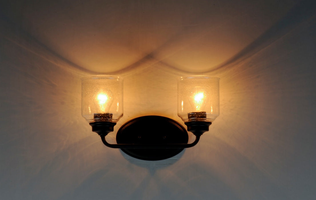 Myhouse Lighting Maxim - 12262CDBK - Two Light Bath Vanity - Acadia - Black