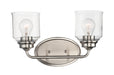 Myhouse Lighting Maxim - 12262CDSN - Two Light Bath Vanity - Acadia - Satin Nickel