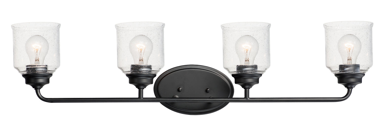 Myhouse Lighting Maxim - 12264CDBK - Four Light Bath Vanity - Acadia - Black