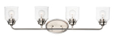 Myhouse Lighting Maxim - 12264CDSN - Four Light Bath Vanity - Acadia - Satin Nickel