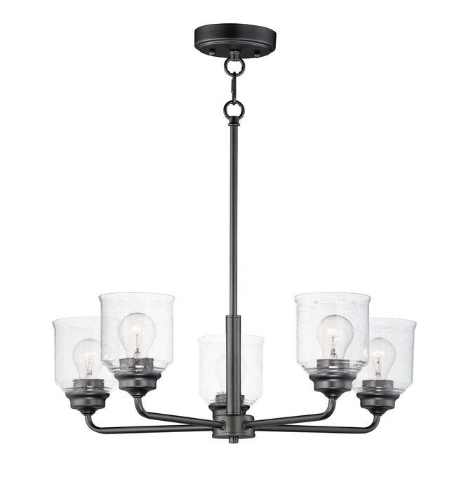 Myhouse Lighting Maxim - 12266CDBK - Five Light Chandelier - Acadia - Black