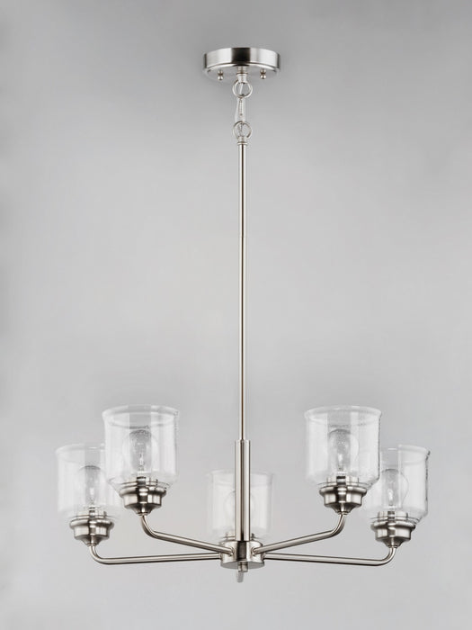 Myhouse Lighting Maxim - 12266CDSN - Five Light Chandelier - Acadia - Satin Nickel