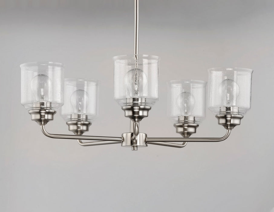 Myhouse Lighting Maxim - 12266CDSN - Five Light Chandelier - Acadia - Satin Nickel