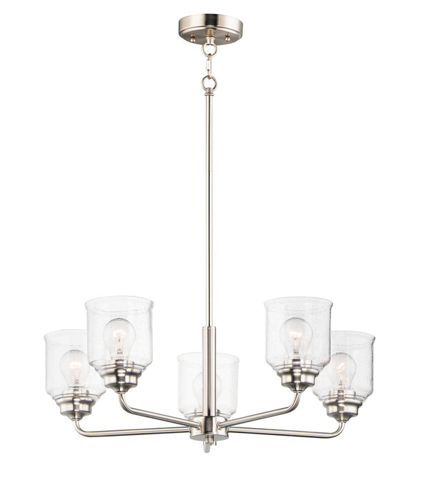 Myhouse Lighting Maxim - 12266CDSN - Five Light Chandelier - Acadia - Satin Nickel