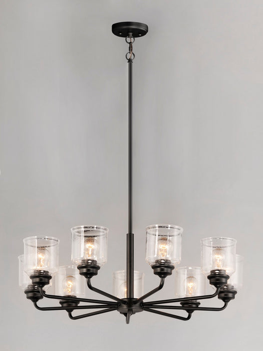 Myhouse Lighting Maxim - 12268CDBK - Eight Light Chandelier - Acadia - Black