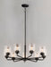 Myhouse Lighting Maxim - 12268CDBK - Eight Light Chandelier - Acadia - Black