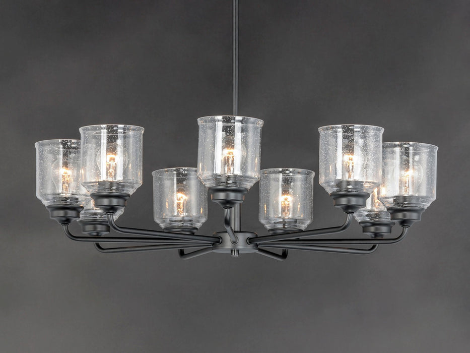 Myhouse Lighting Maxim - 12268CDBK - Eight Light Chandelier - Acadia - Black