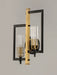 Myhouse Lighting Maxim - 16112CLBKAB - Two Light Wall Sconce - Flambeau - Black / Antique Brass