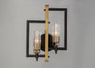 Myhouse Lighting Maxim - 16112CLBKAB - Two Light Wall Sconce - Flambeau - Black / Antique Brass