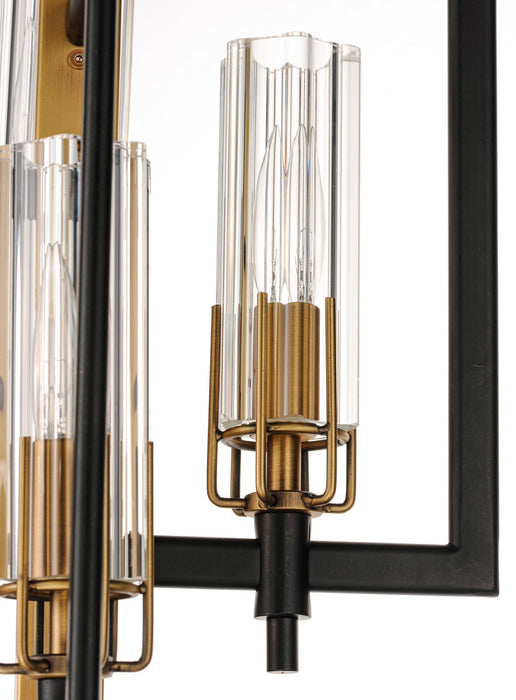 Myhouse Lighting Maxim - 16116CLBKAB - Six Light Chandelier - Flambeau - Black / Antique Brass