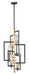 Myhouse Lighting Maxim - 16116CLBKAB - Six Light Chandelier - Flambeau - Black / Antique Brass