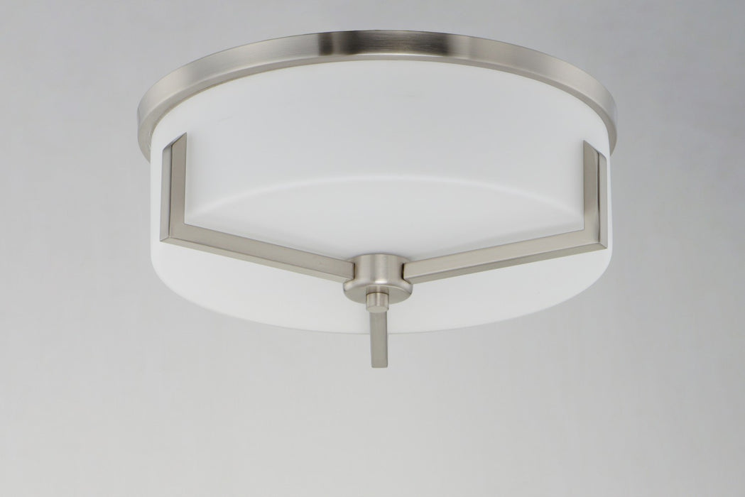 Myhouse Lighting Maxim - 21280SWSN - Three Light Flush Mount - Dart - Satin Nickel