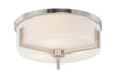 Myhouse Lighting Maxim - 21280SWSN - Three Light Flush Mount - Dart - Satin Nickel