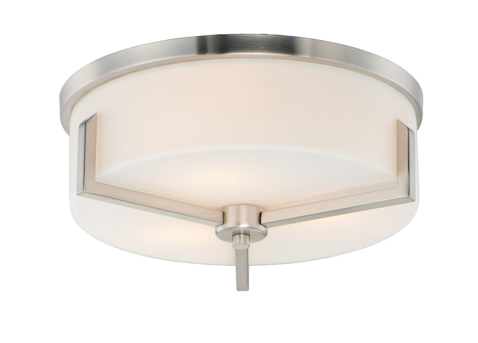 Myhouse Lighting Maxim - 21280SWSN - Three Light Flush Mount - Dart - Satin Nickel