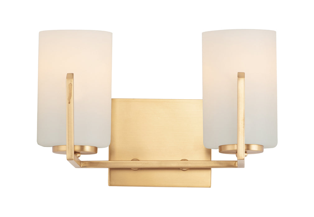 Myhouse Lighting Maxim - 21282SWSBR - Two Light Bath Vanity - Dart - Satin Brass